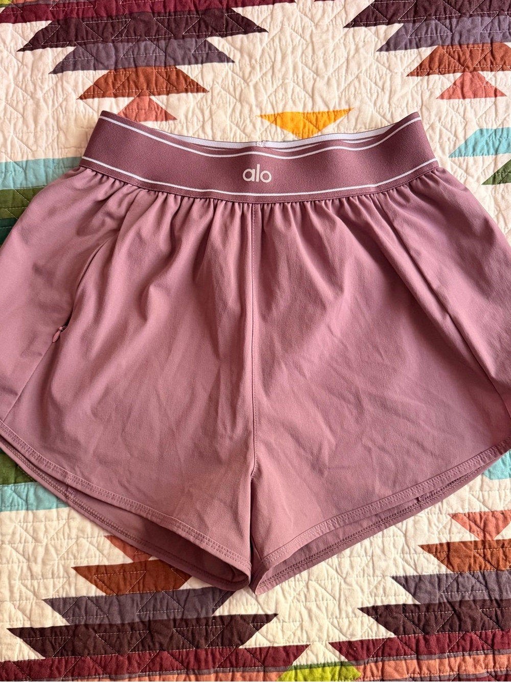 ALO Yoga Dusty Mauve Athletic Shorts